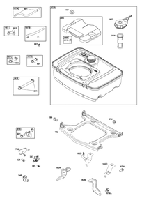 Fuel Supply Group Diagram and Parts List for 305446-0639-F1  Briggs and Stratton Engine